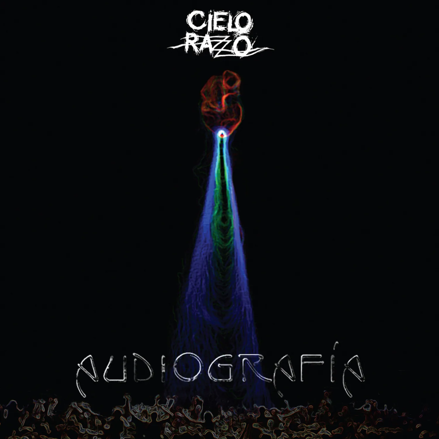Official album cover art for the release Audiografía by Cielo Razzo
