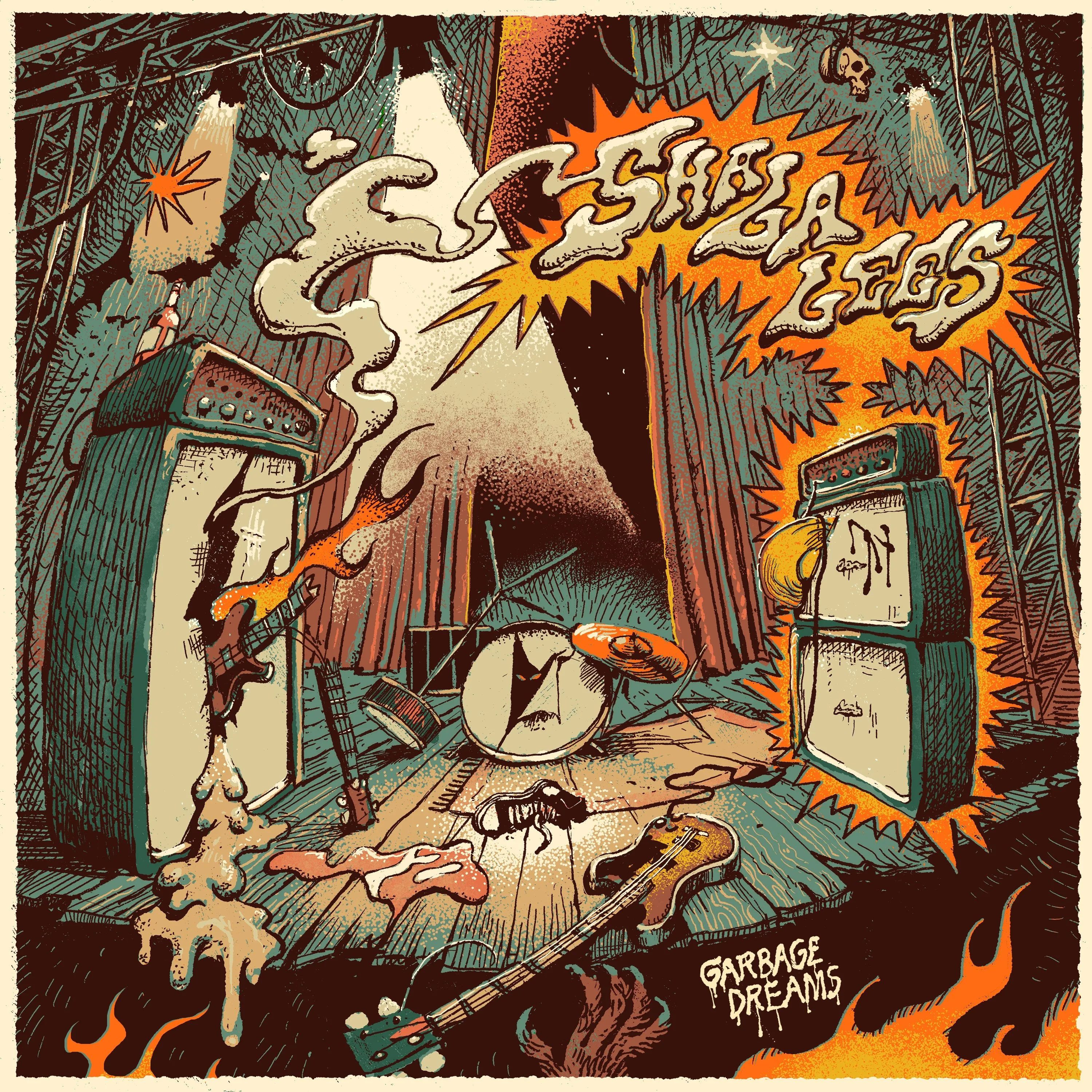 Official album cover art for the release Garbage Dreams by The Sha‐la‐lee’s