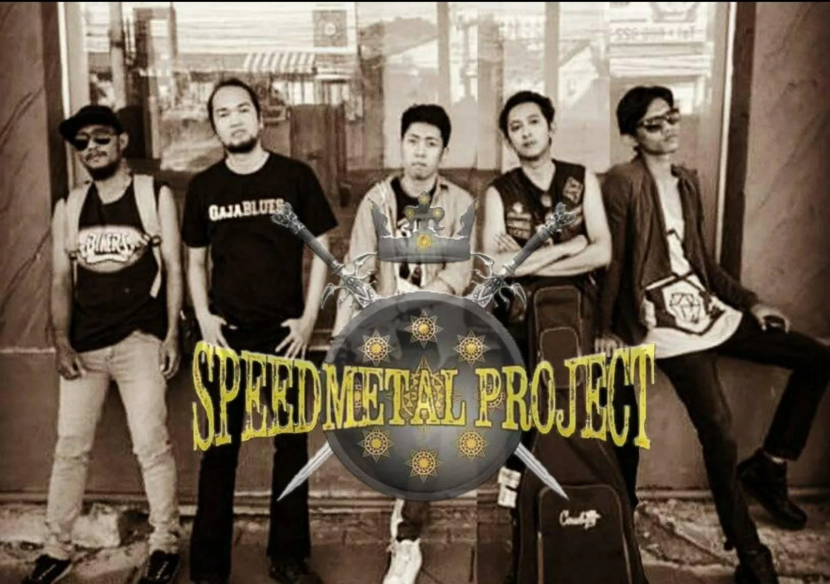 Official album cover art for the release EgoCentric by Speed Metal Project