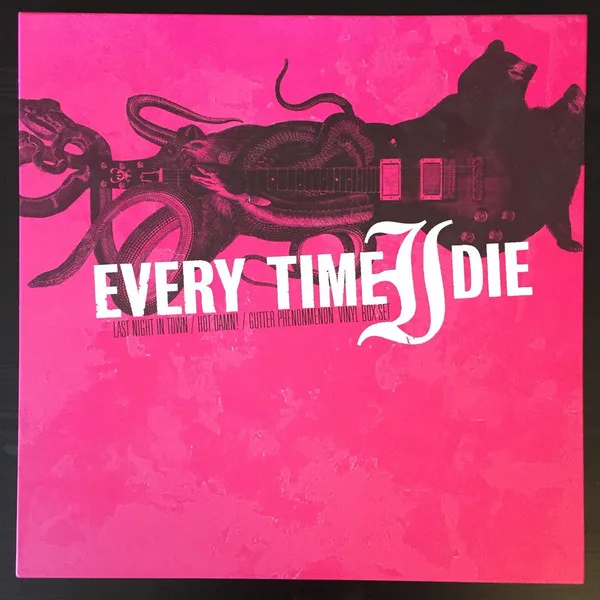 Official album cover art for the release Last Night in Town / Hot Damn! / Gutter Phenomenon by Every Time I Die