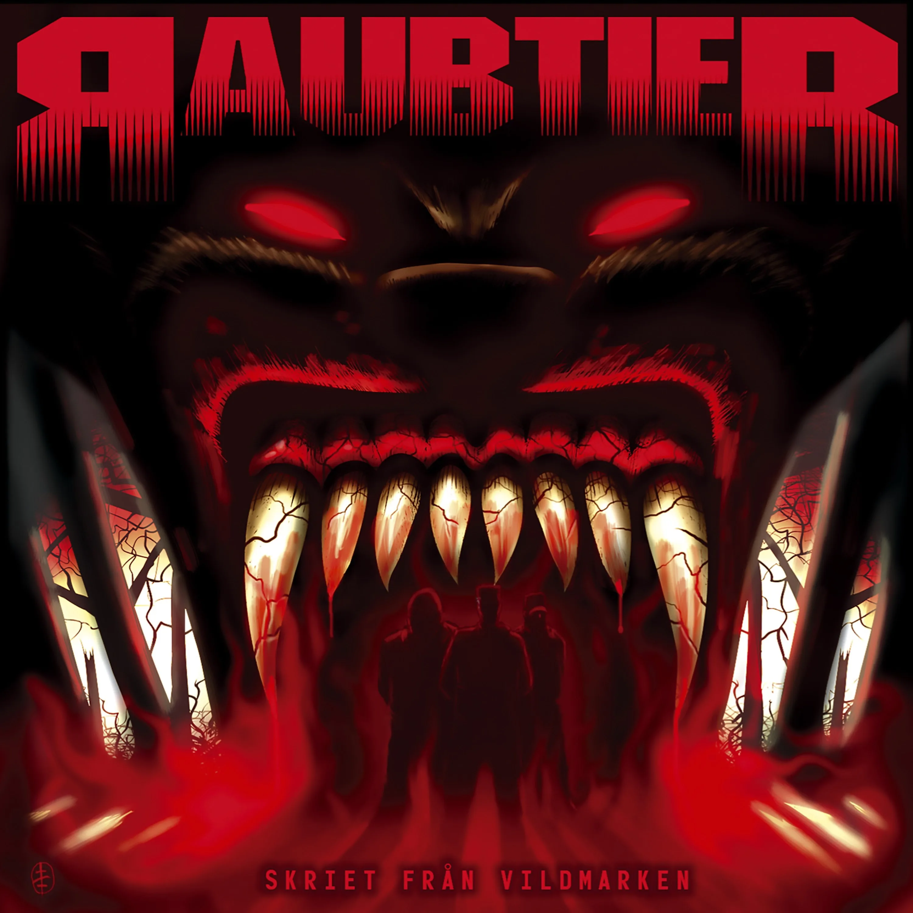 Official album cover art for the release Skriet från vildmarken by Raubtier