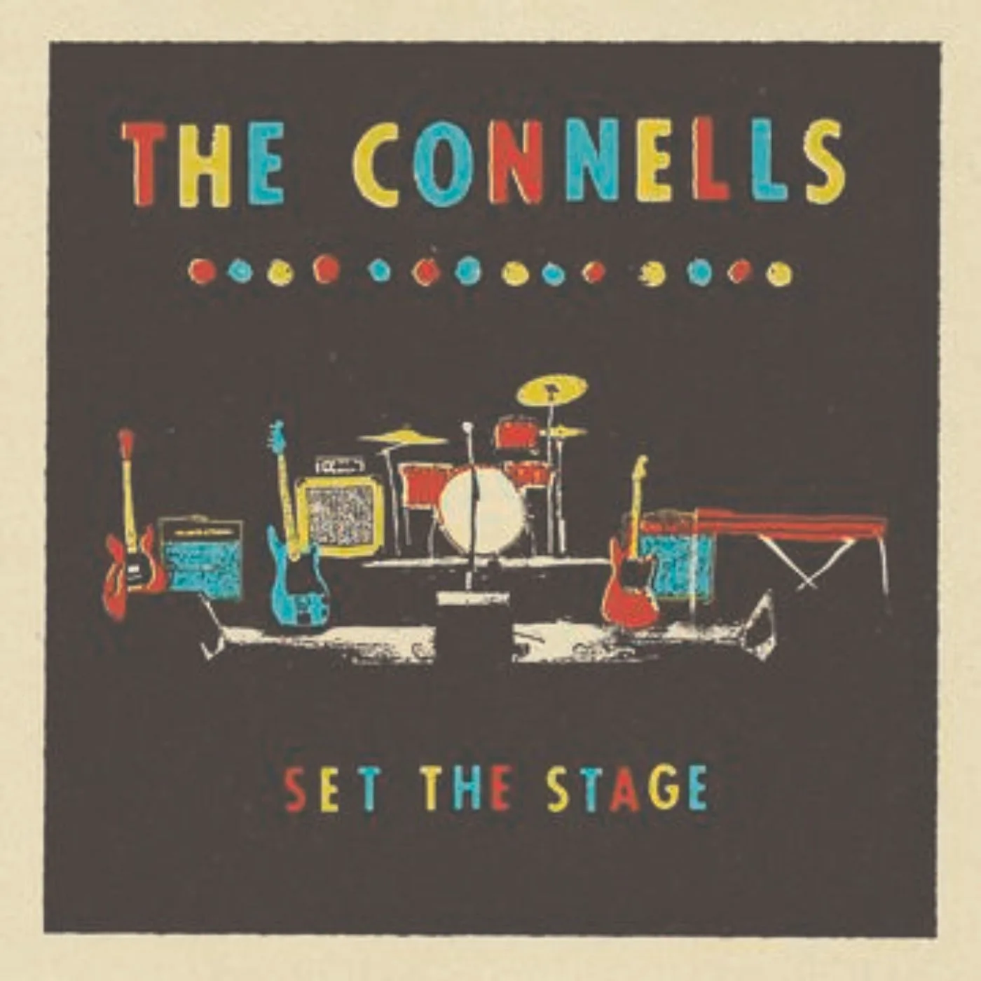 Official album cover art for the release Set The Stage by The Connells