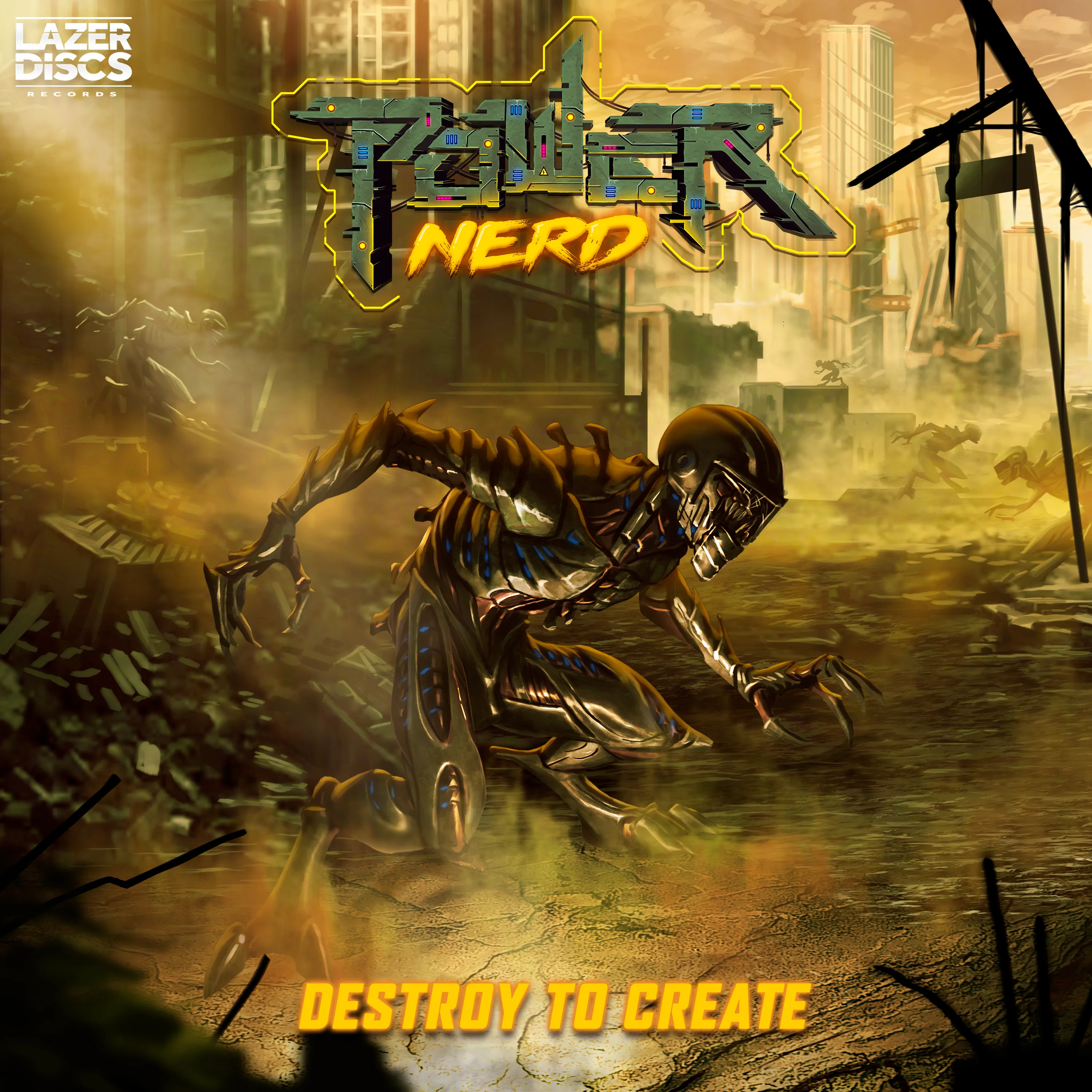 Official album cover art for the release Destroy to Create by Powernerd