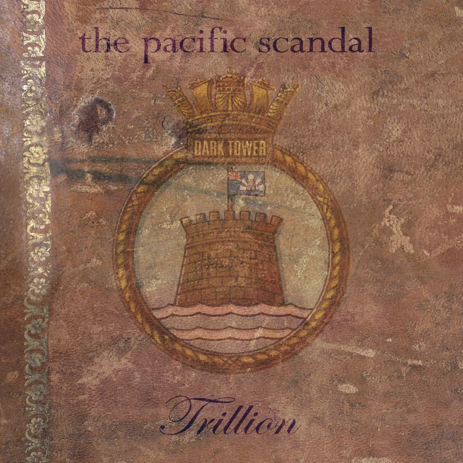 Official album cover art for the release The Pacific Scandal by Dark Tower