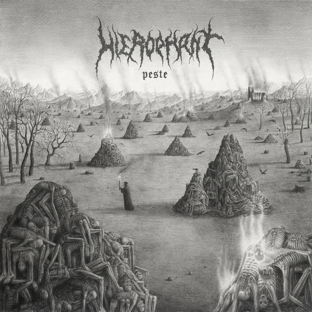 Official album cover art for the release Peste by Hierophant
