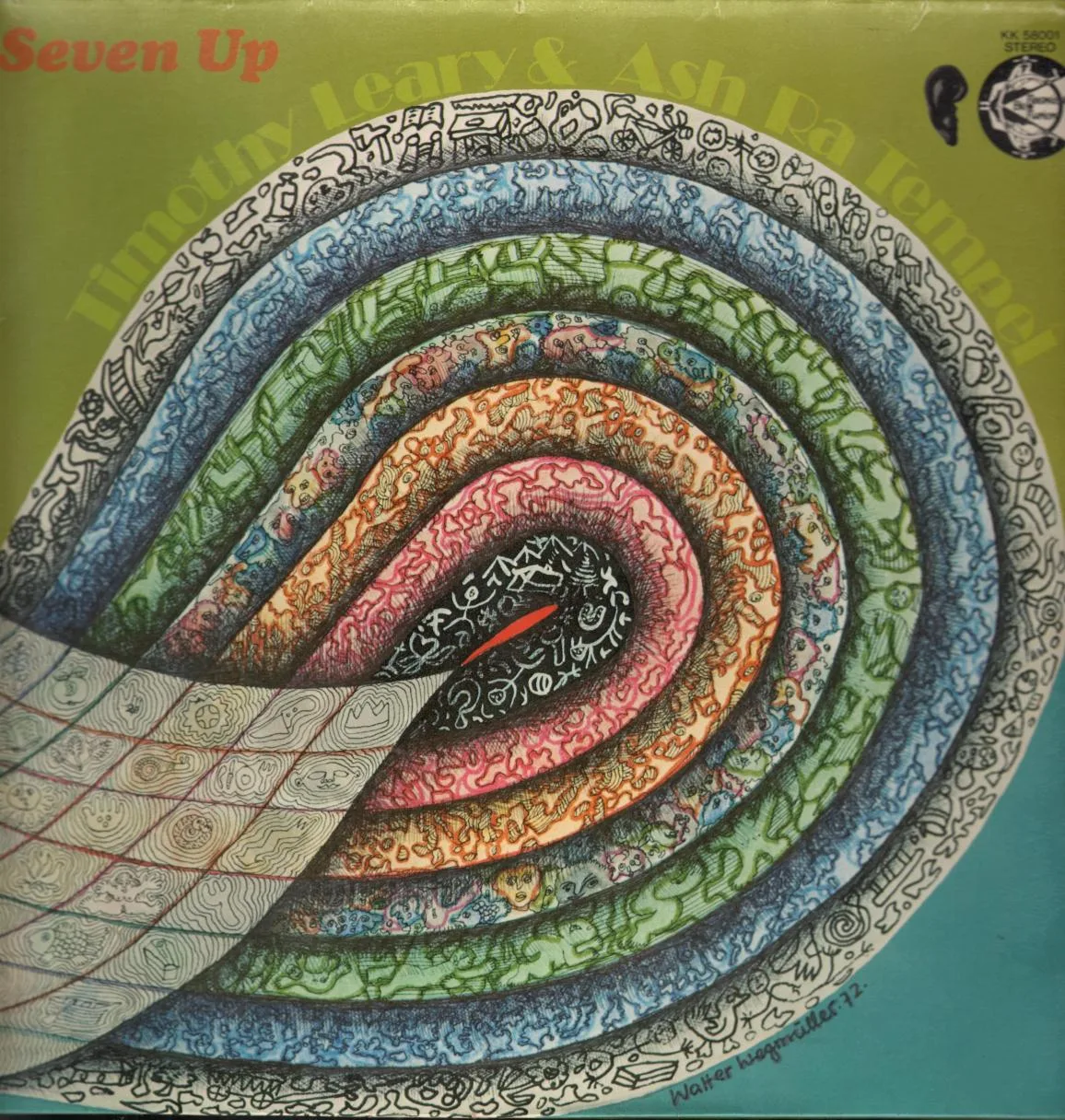 Space song track artwork featured on the album Seven Up by Ash Ra Tempel