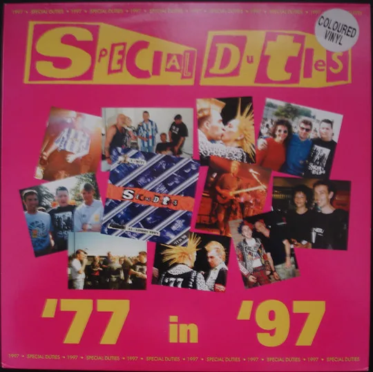 Official album cover art for the release 77 in 97 by Special Duties
