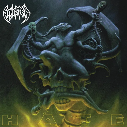 Official album cover art for the release Hate by Sinister