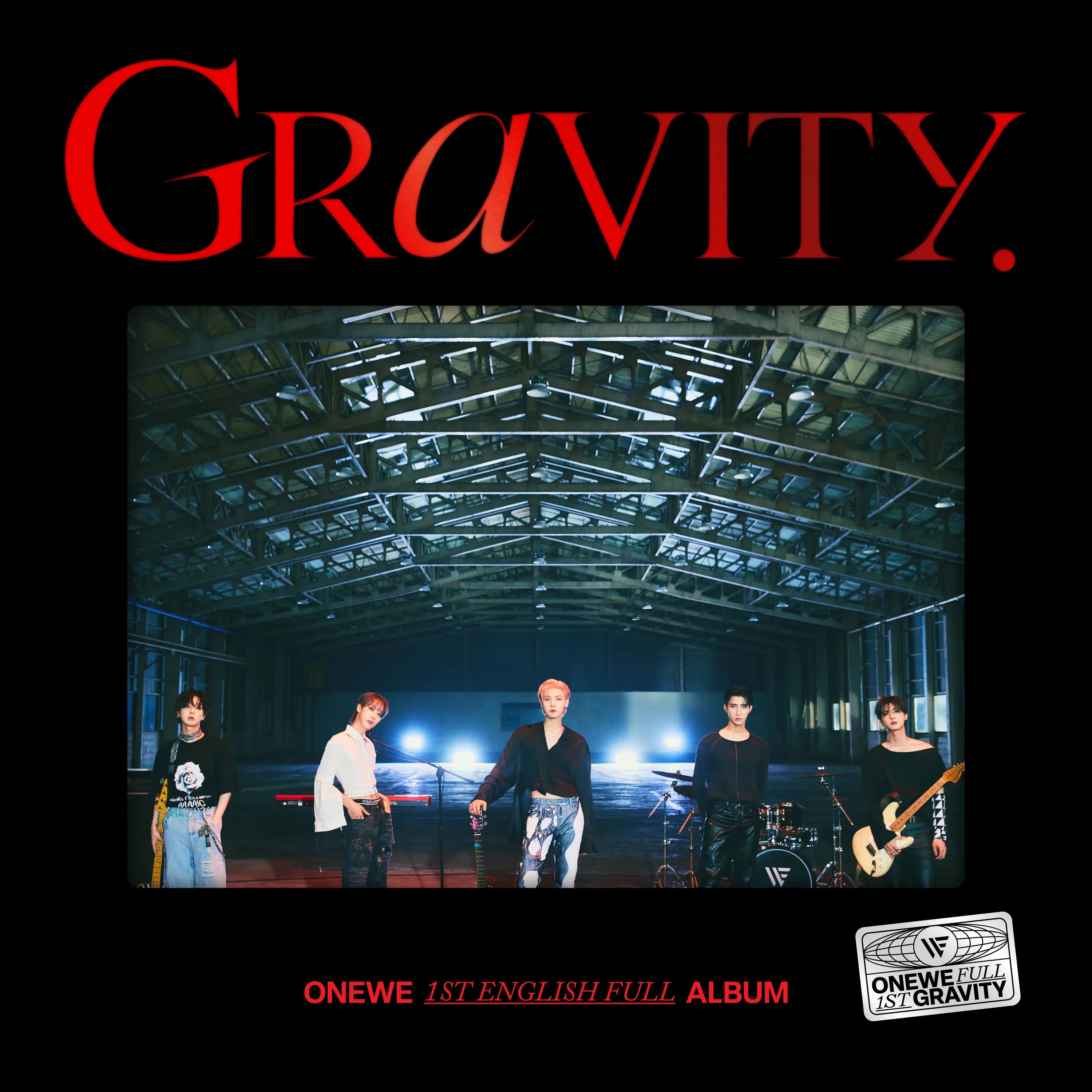 Official album cover art for the release GRAVITY by ONEWE