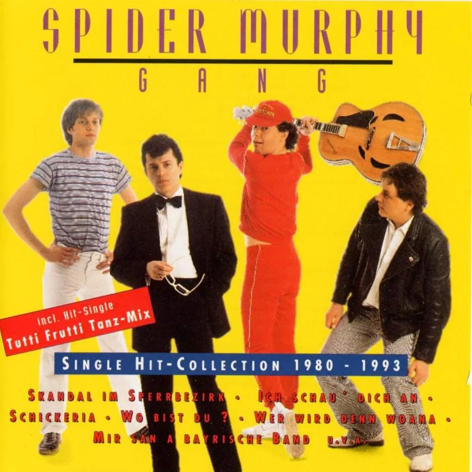 Official album cover art for the release Single Hit-Collection 1980 - 1993 by Spider Murphy Gang