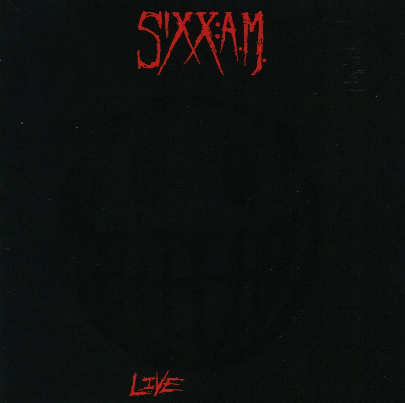 Official album cover art for the release Live is Beautiful by Sixx:A.M.