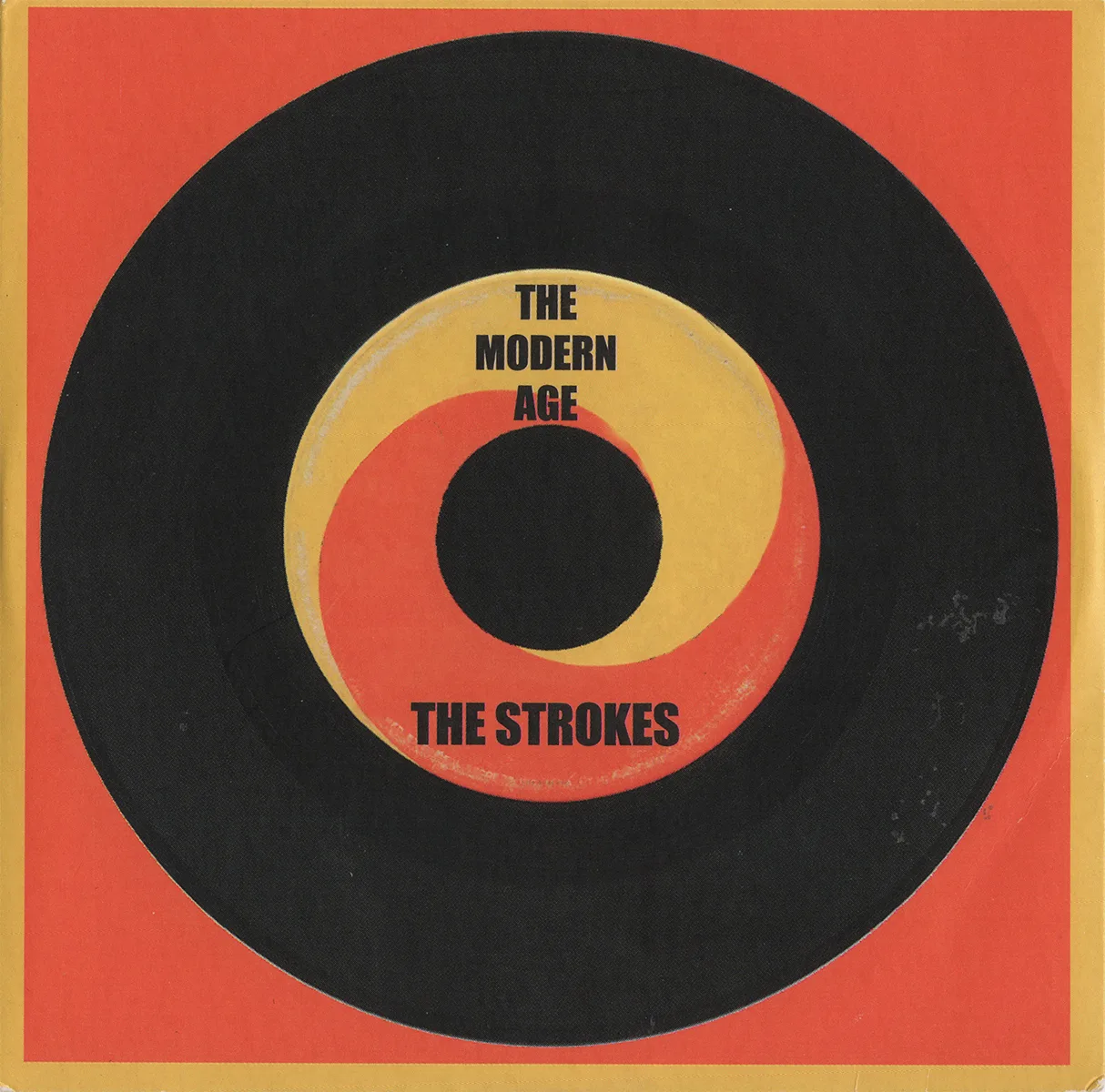 Official album cover art for the release The Modern Age by The Strokes