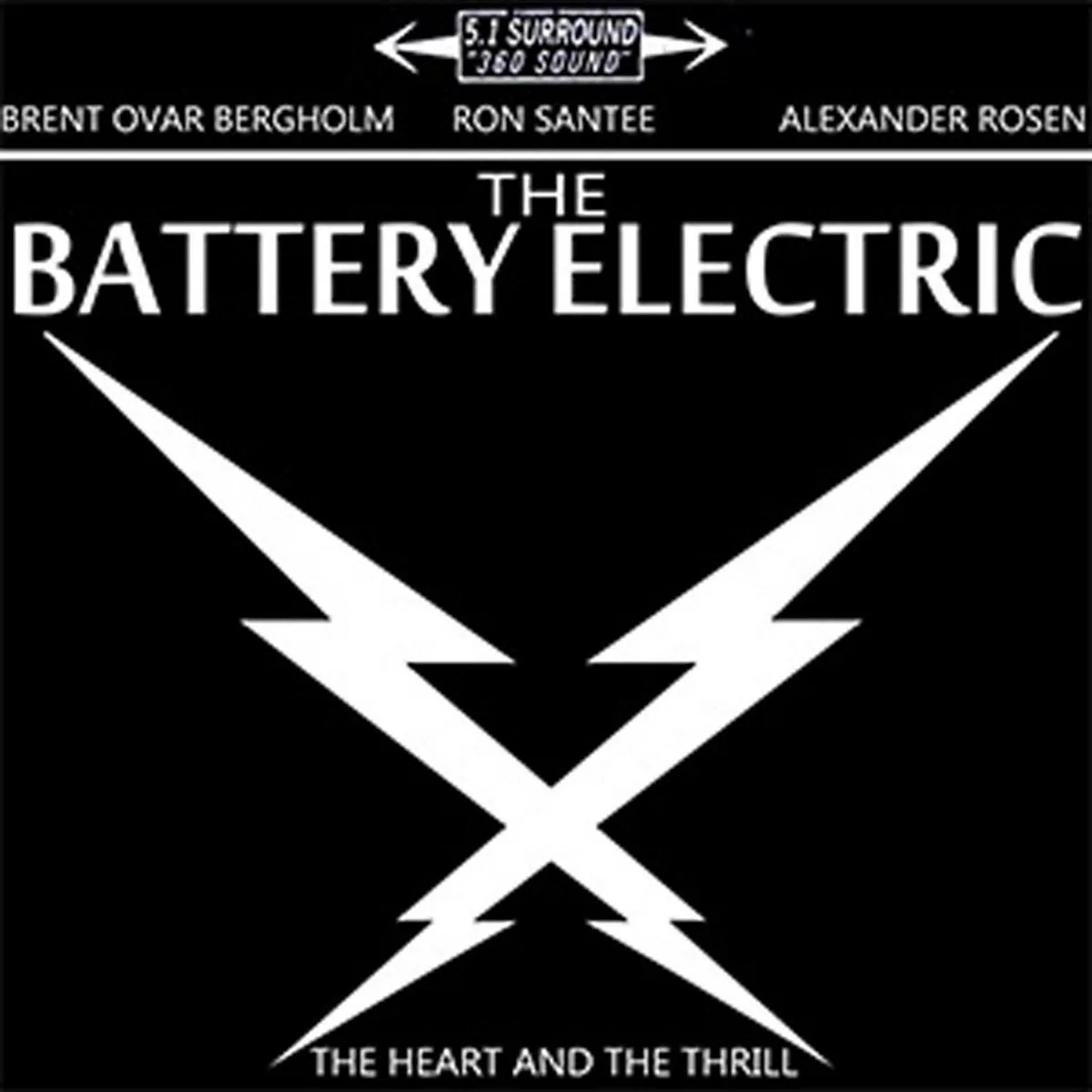 Official album cover art for the release The Heart and The Thrill by The Battery Electric