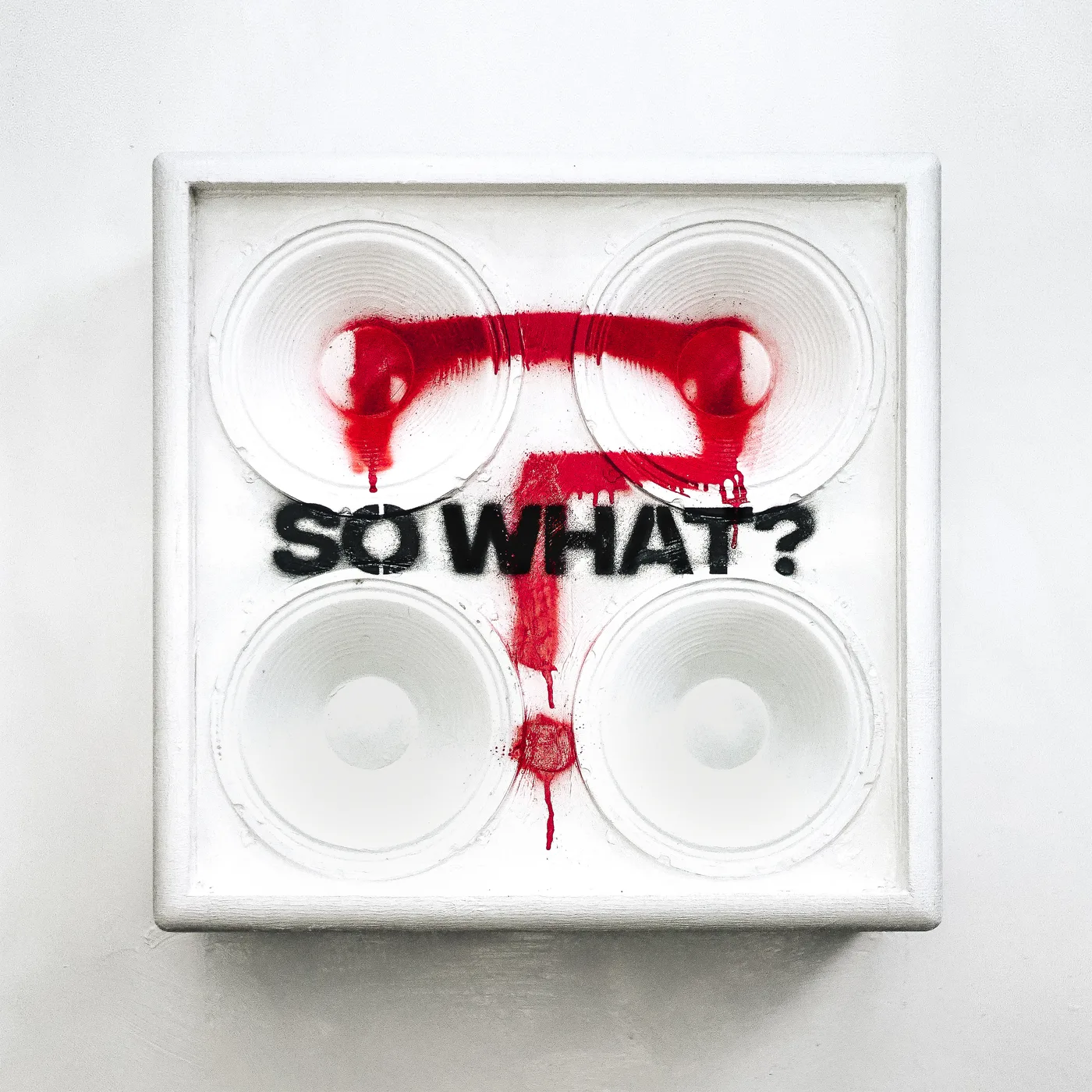 Official album cover art for the release So What? by While She Sleeps