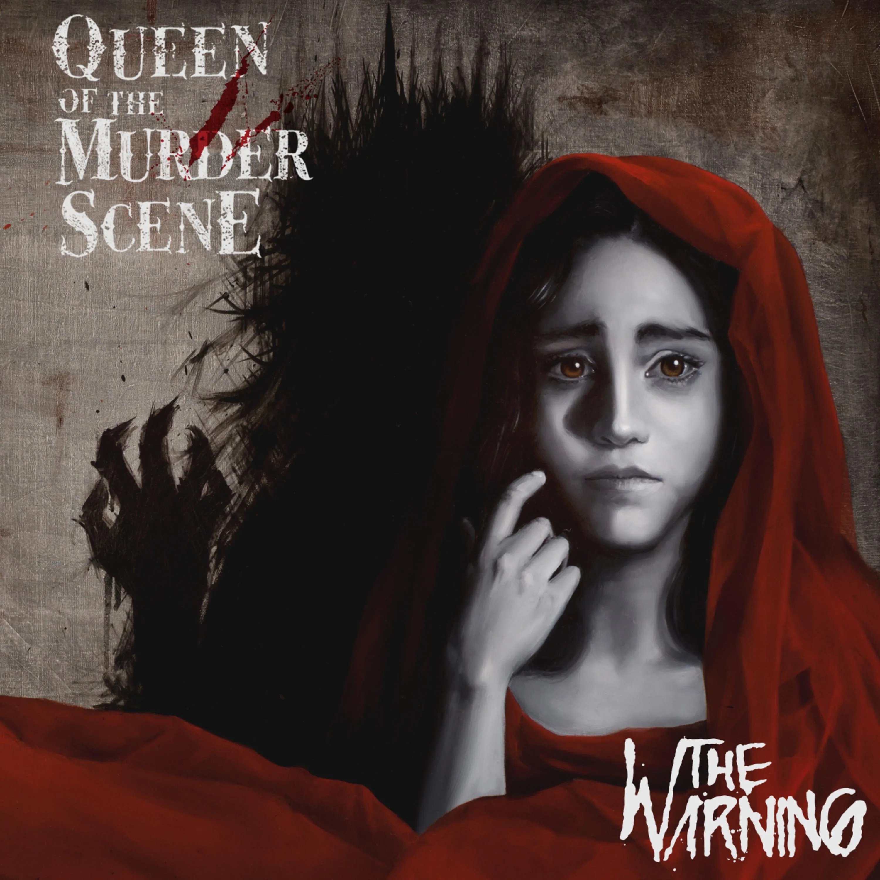 Official album cover art for the release Queen of the Murder Scene by The Warning