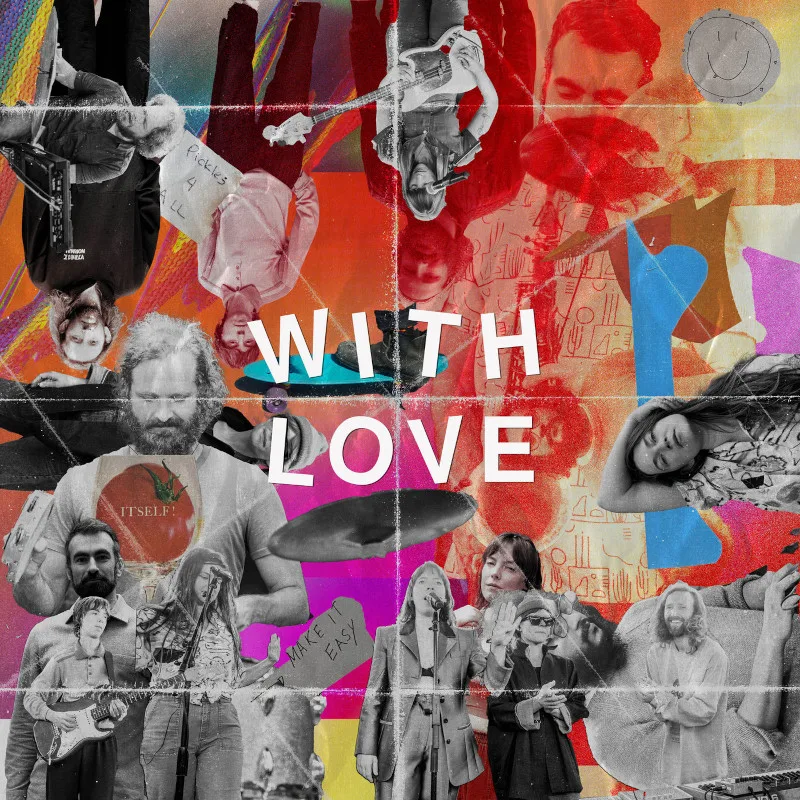 Official album cover art for the release WITH LOVE by Sylvan Esso