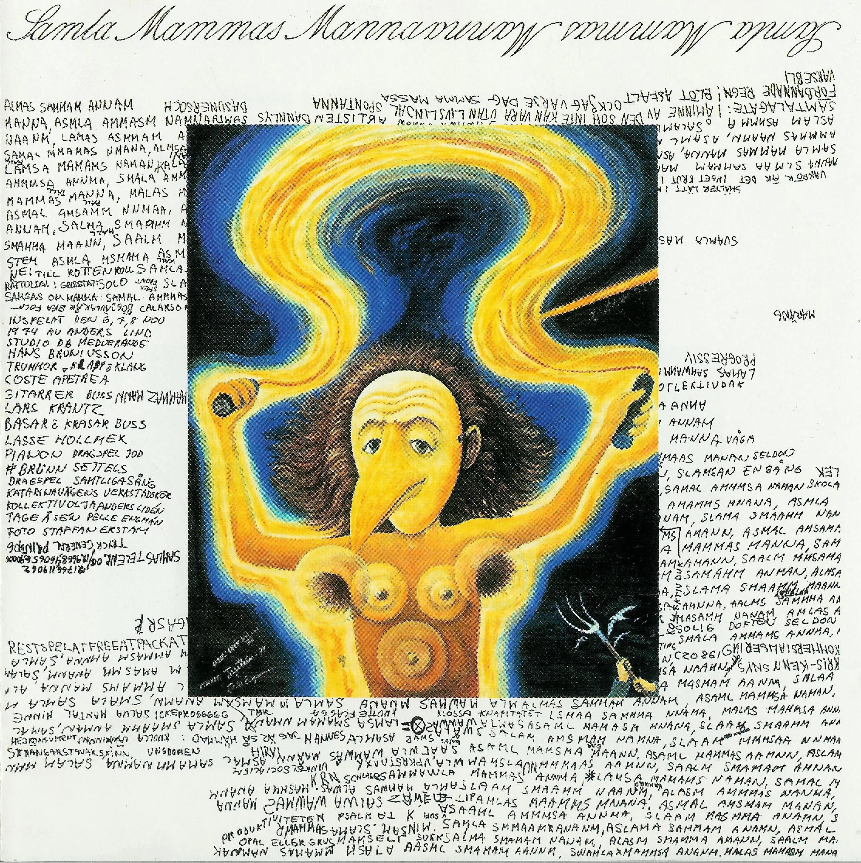 Official album cover art for the release Klossa Knapitatet by Samla Mammas Manna
