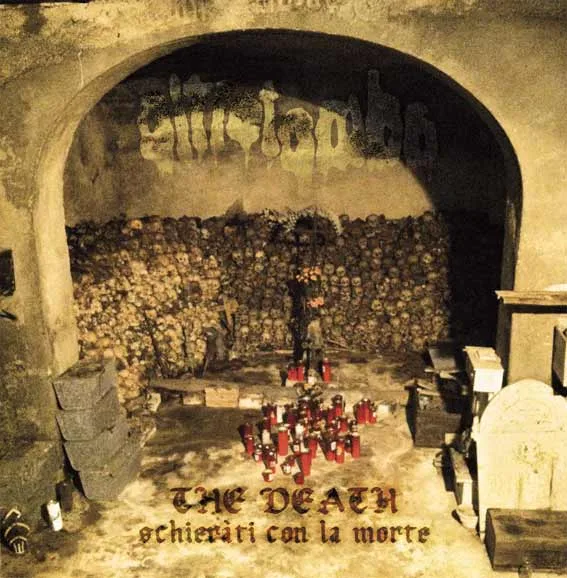 Official album cover art for the release The Death - Schieràti con la morte by Oltretomba