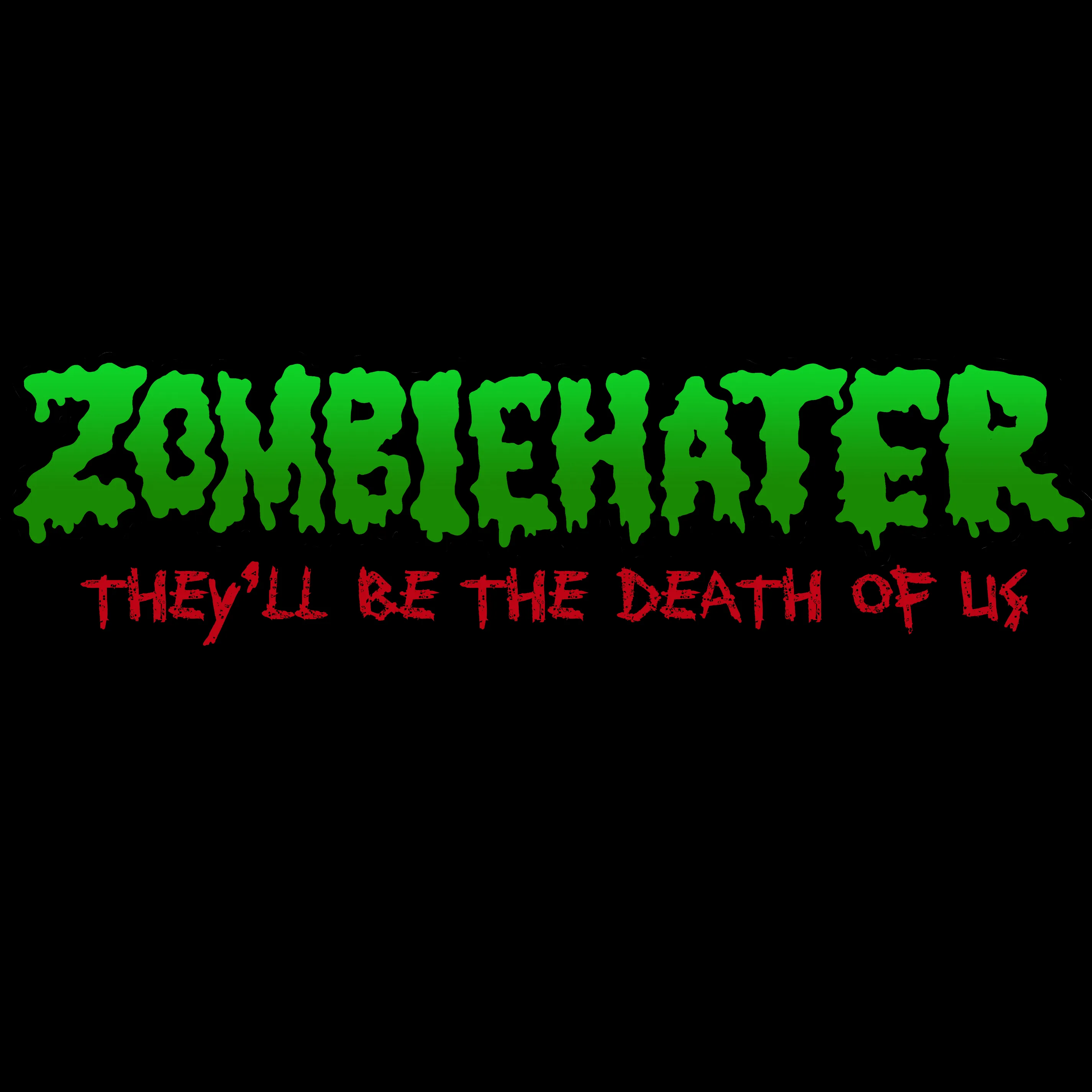 Official album cover art for the release They’ll Be the Death of Us by Zombiehater