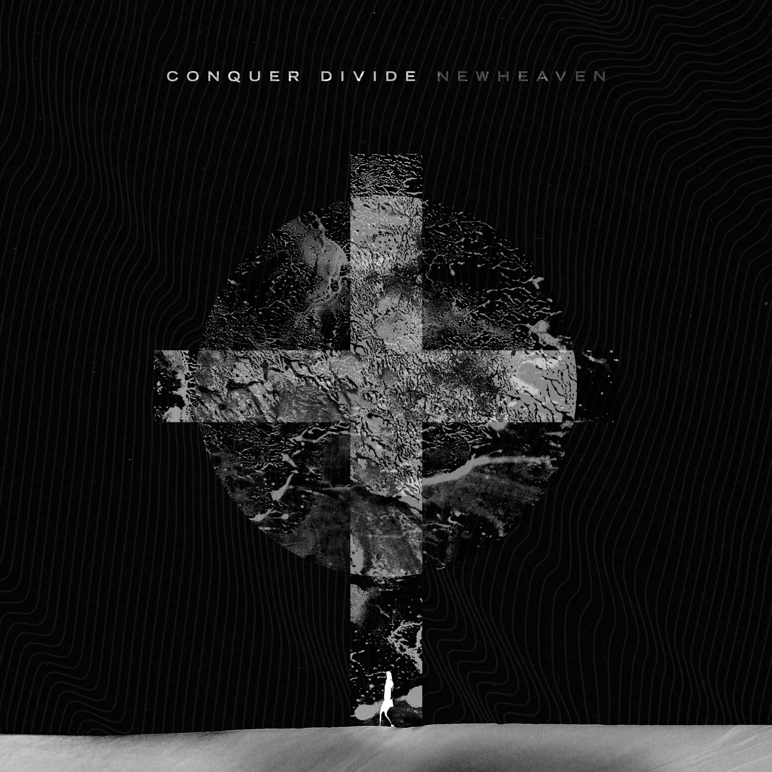 Official album cover art for the release N E W H E A V E N by Conquer Divide