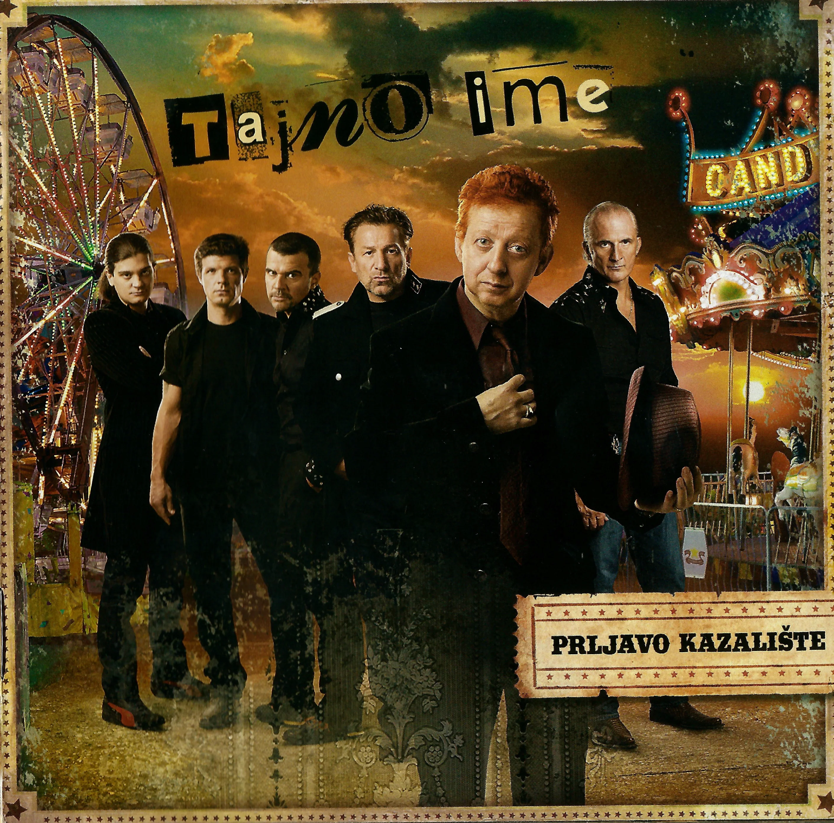 Official album cover art for the release Tajno ime by Prljavo kazalište