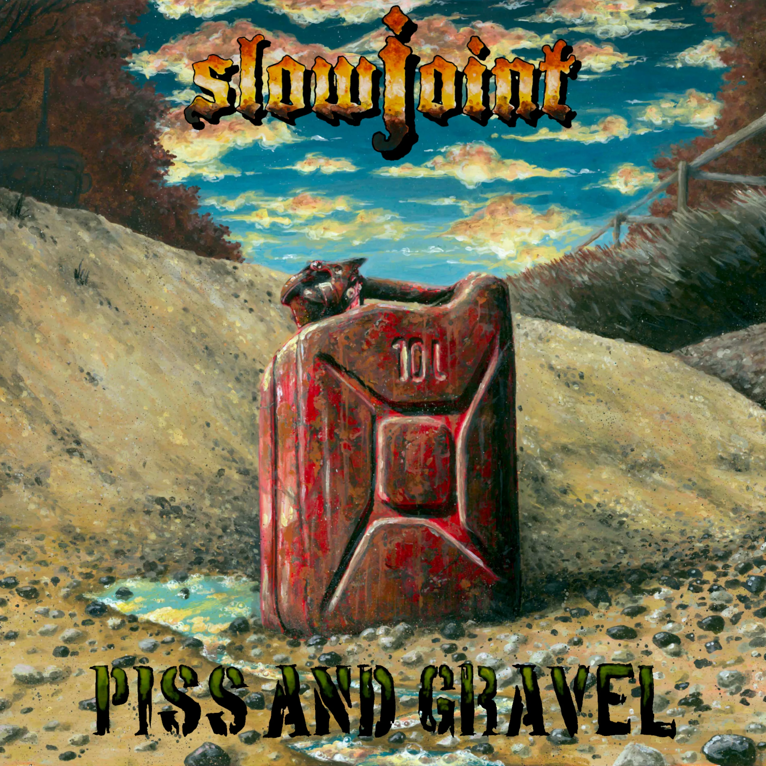 Official album cover art for the release Piss and Gravel by Slowjoint