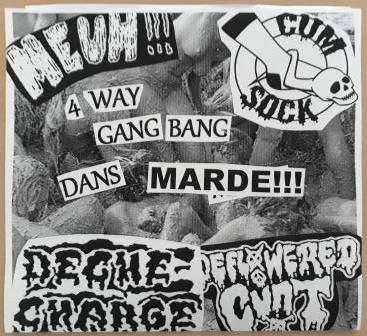 4 way gang bang dans marde !!!