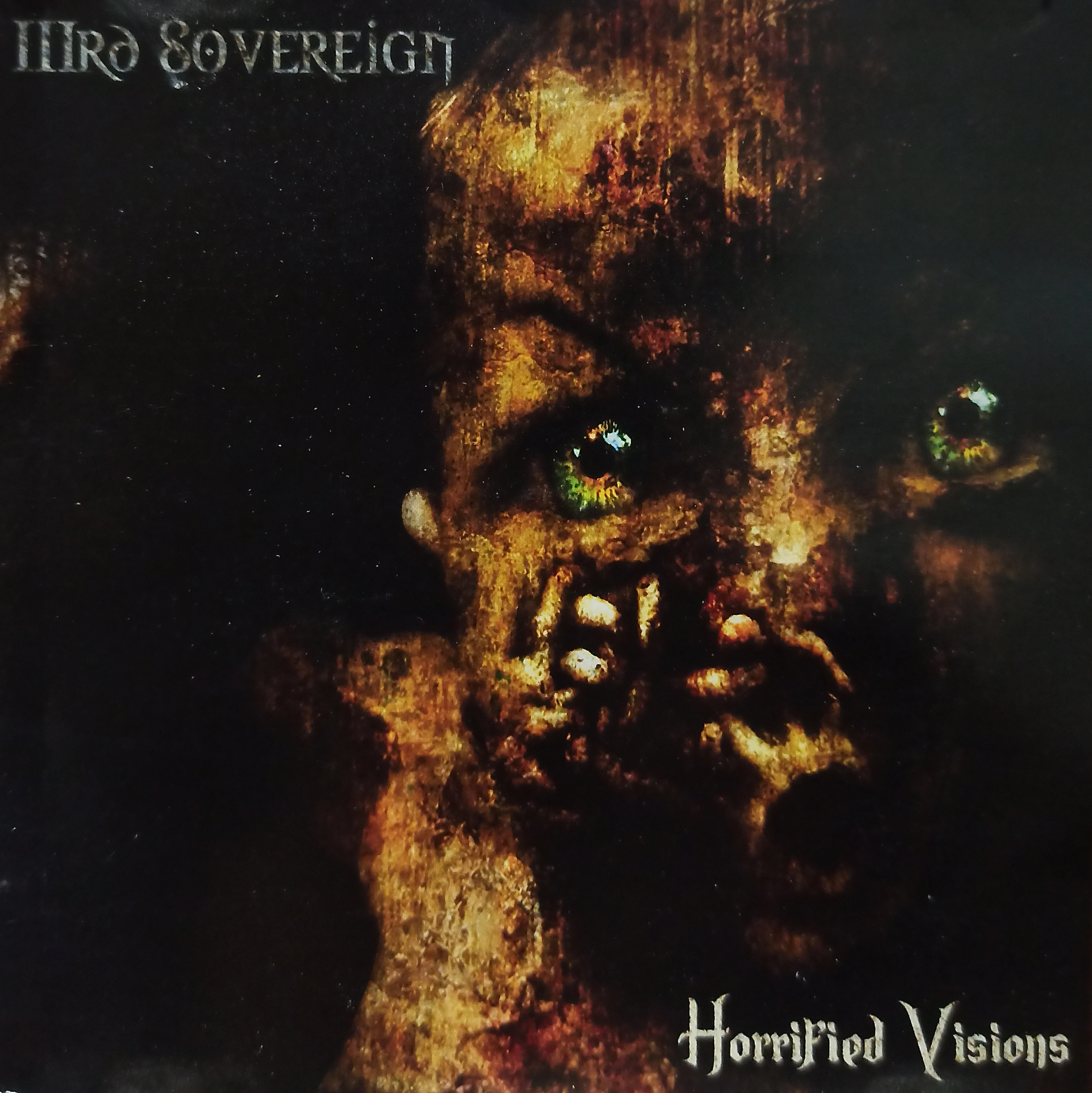 Official album cover art for the release Horrified Visions by Third Sovereign