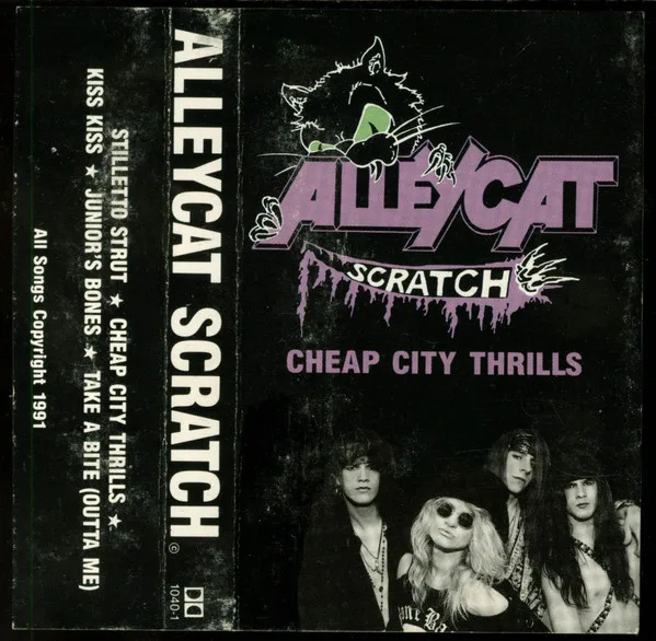 Official album cover art for the release Cheap City Thrills by Alleycat Scratch