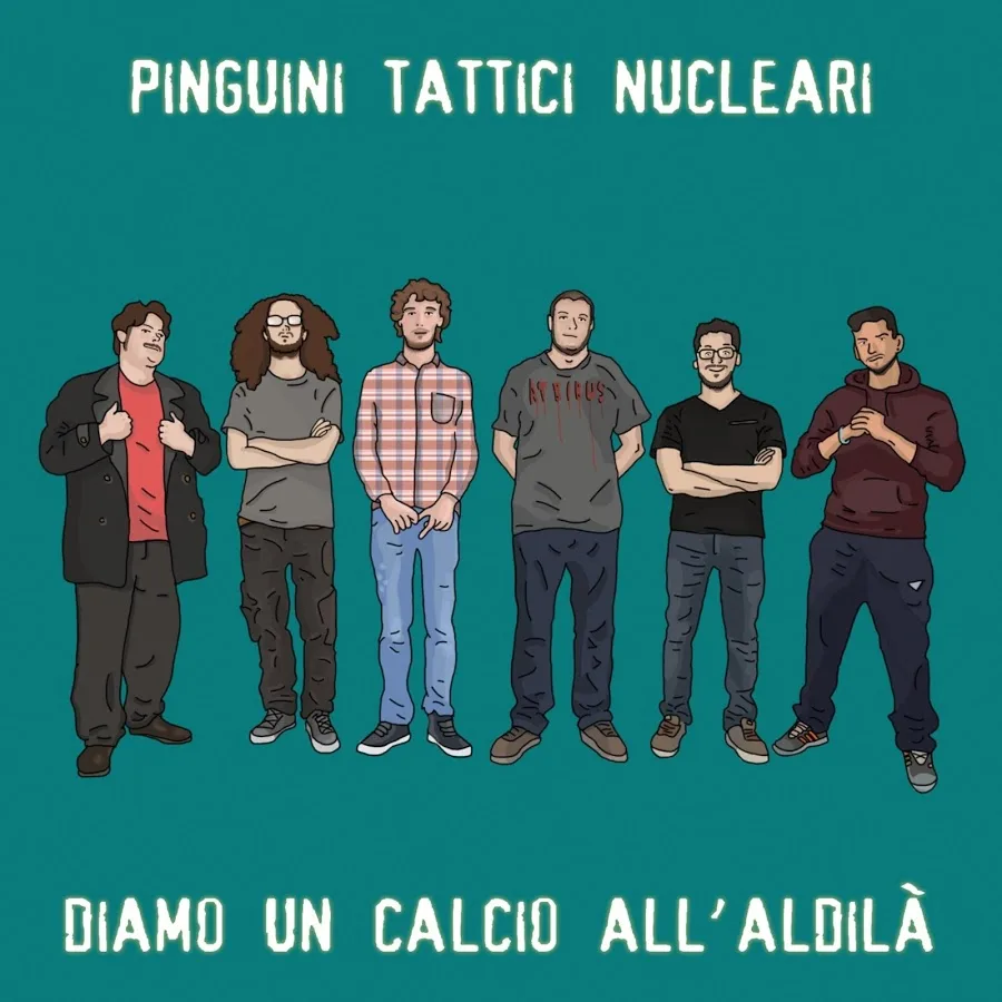 Official album cover art for the release Diamo un calcio all'aldilà by Pinguini Tattici Nucleari