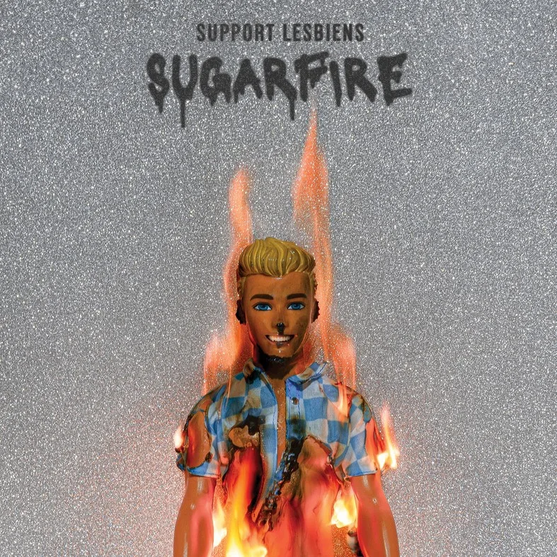 Official album cover art for the release Sugarfire by Support Lesbiens