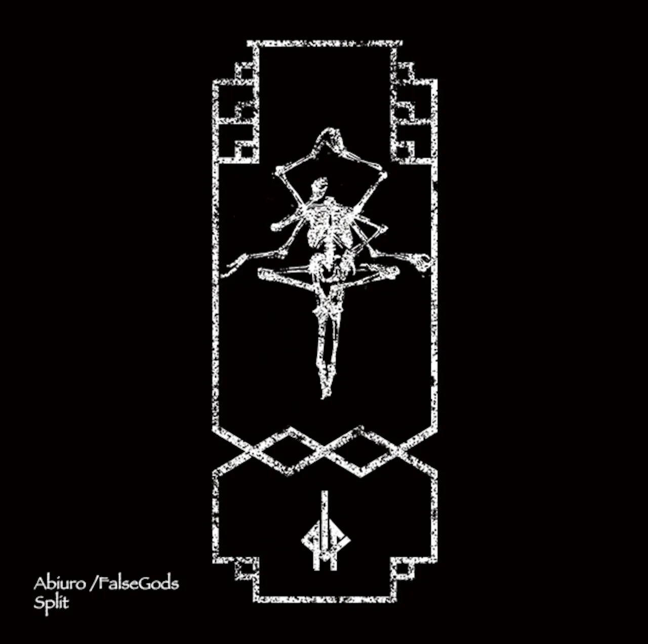 Official album cover art for the release Abiuro / False Gods Split by Abiuro