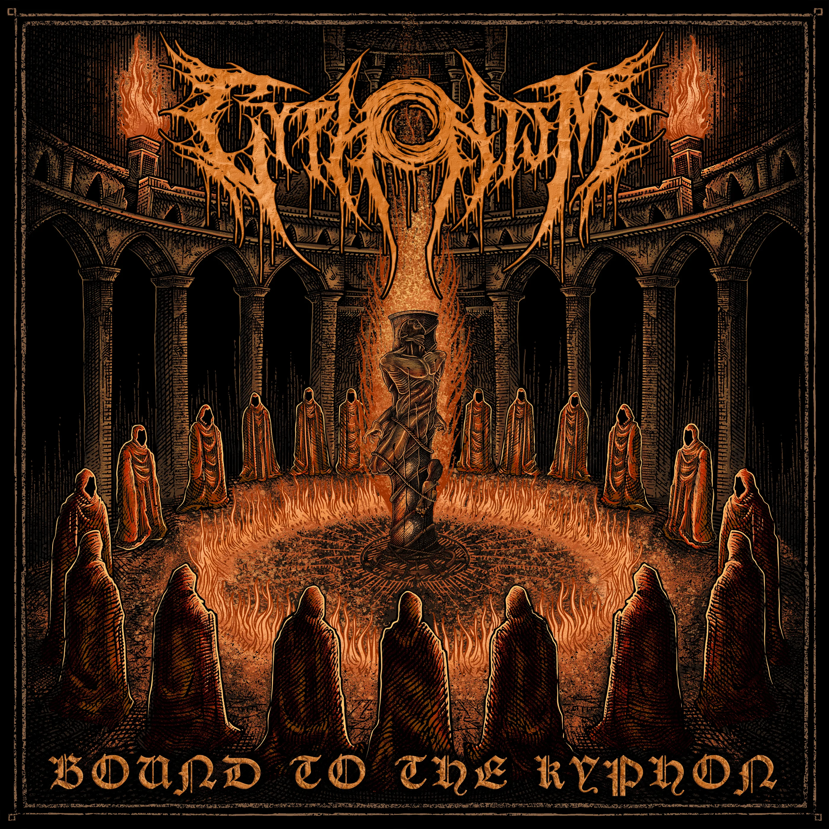 Official album cover art for the release Bound To The Kyphon by Cyphonism