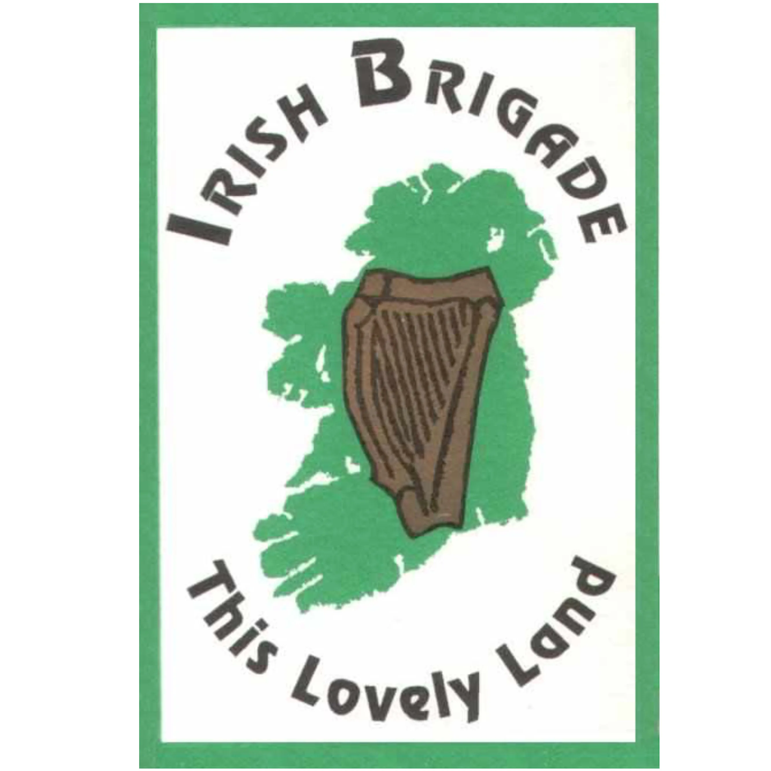 Official album cover art for the release This Lovely Land by The Irish Brigade