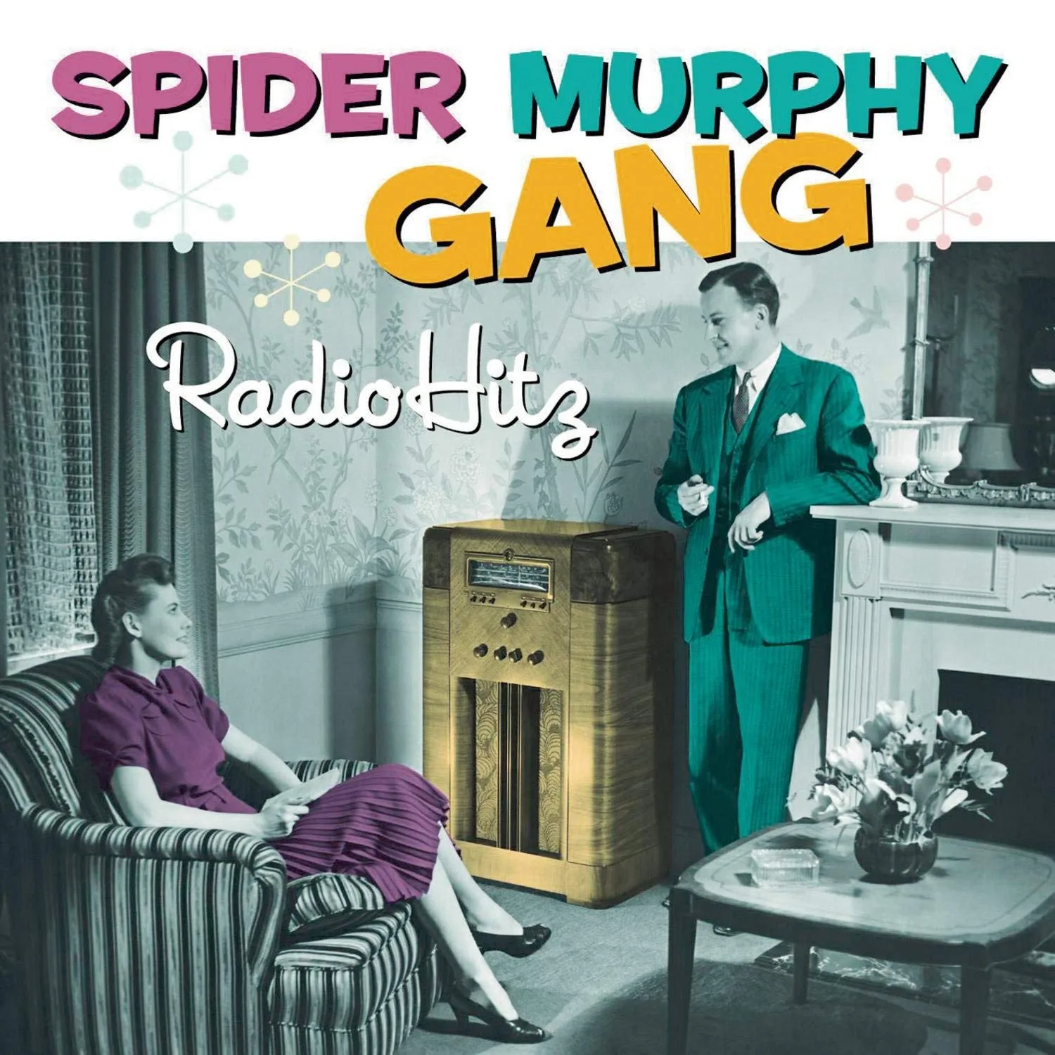 Official album cover art for the release Radio Hitz by Spider Murphy Gang