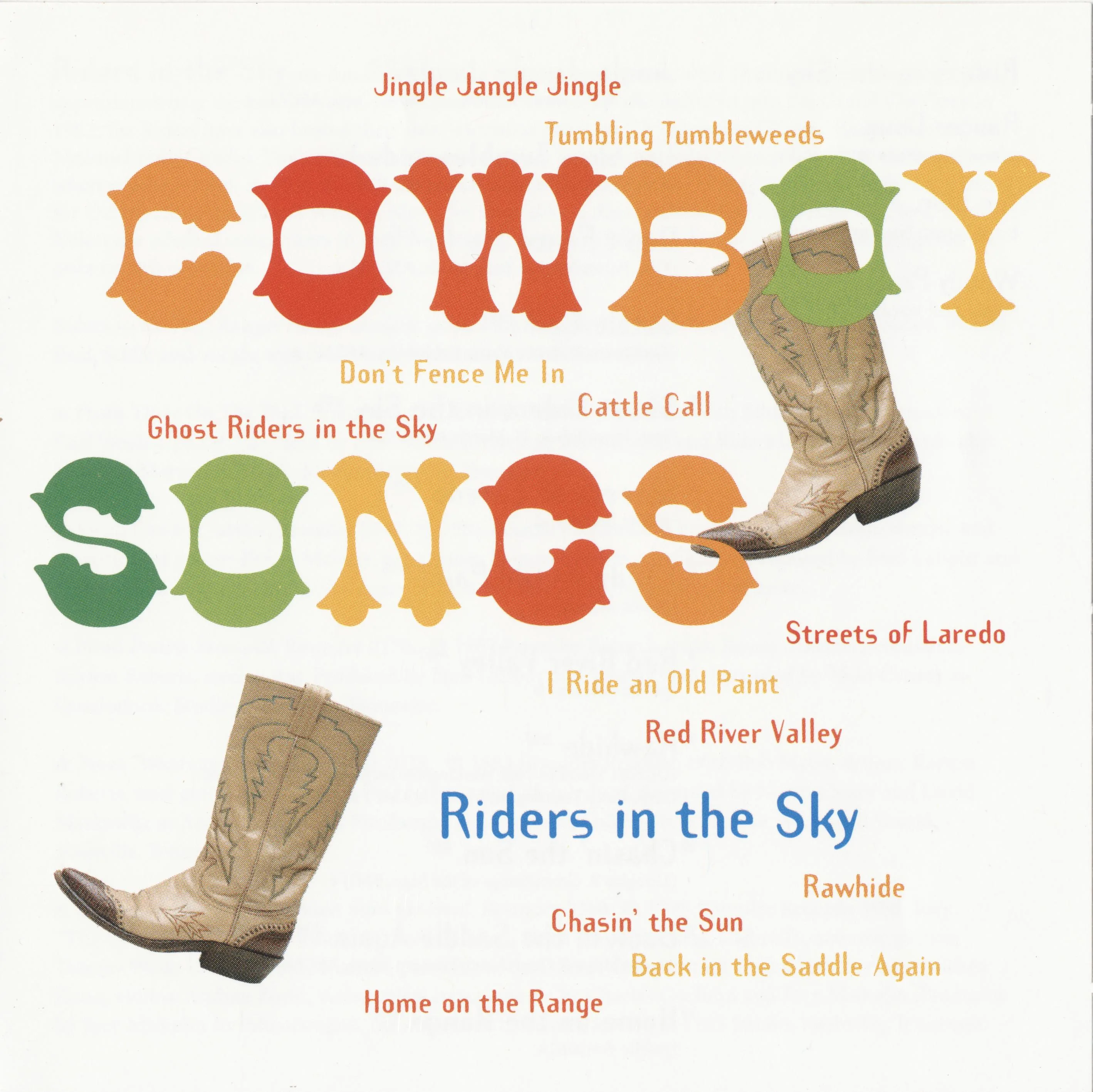 Official album cover art for the release Cowboy Songs by Riders in the Sky