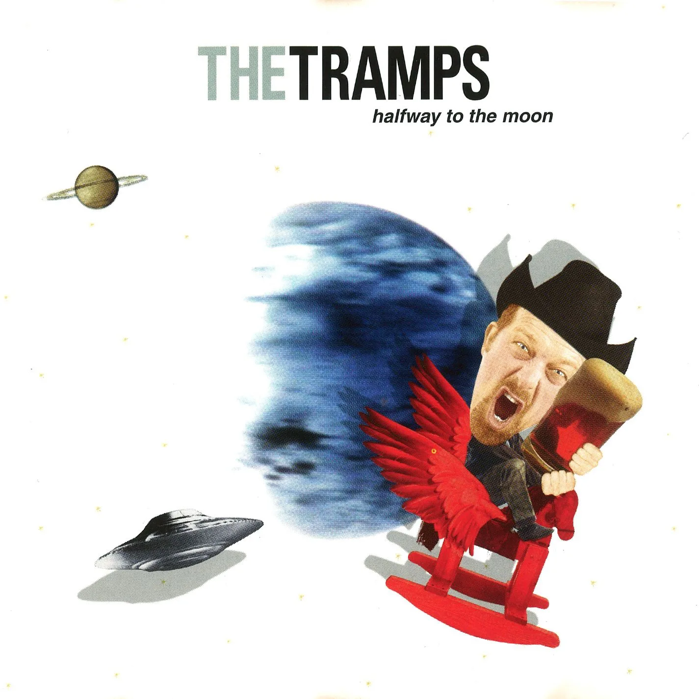 Official album cover art for the release Halfway to the Moon by The Tramps