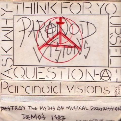 Official album cover art for the release Destroy the Myths of Musical Progression by Paranoid Visions