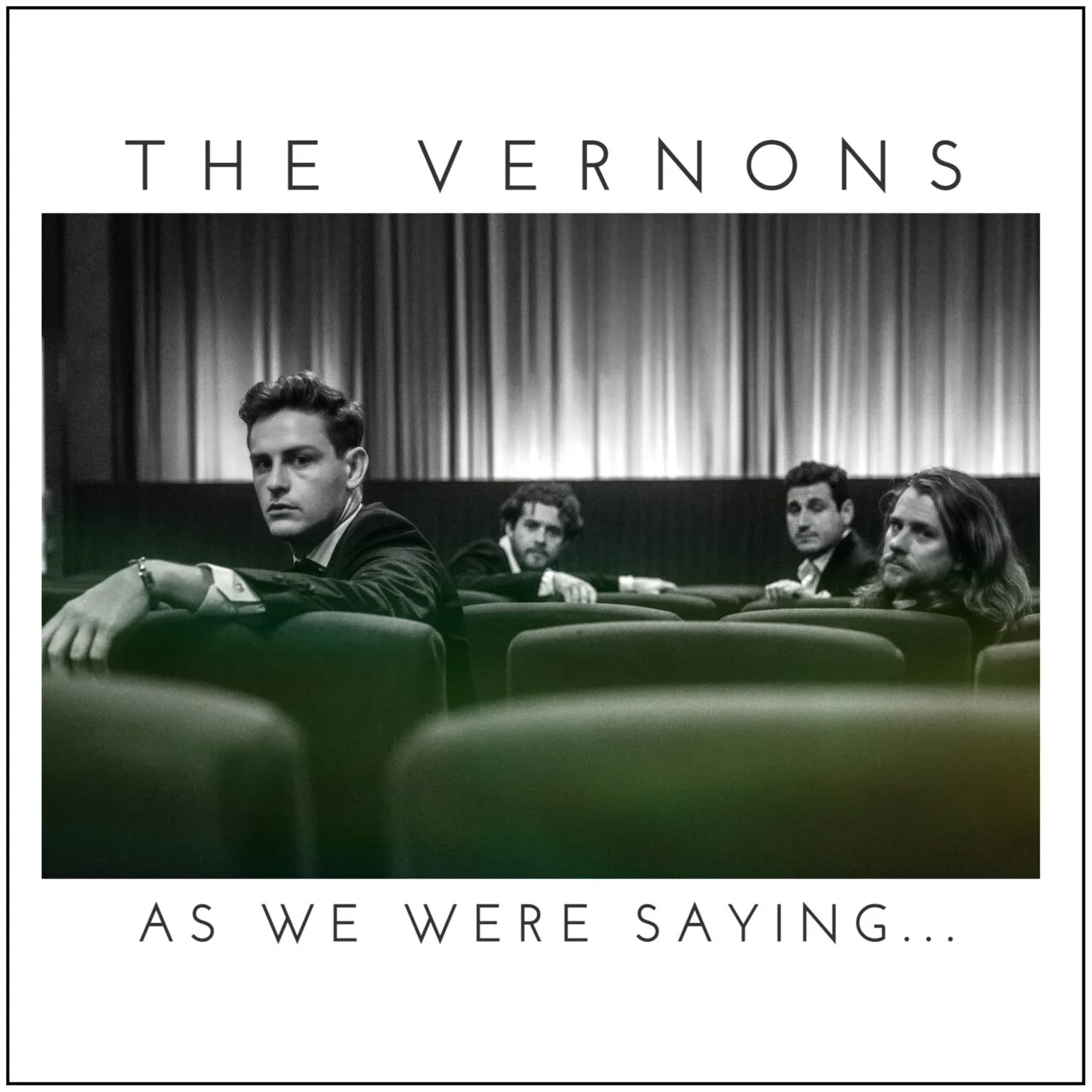 Official album cover art for the release As We Were Saying... by The Vernons