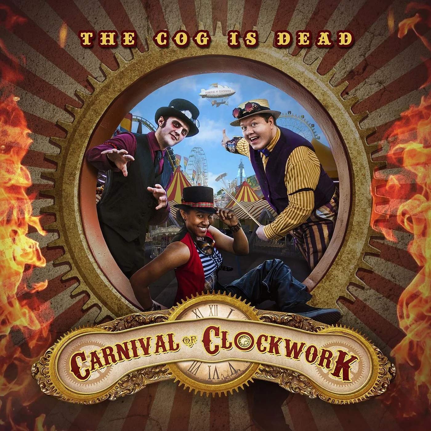Official album cover art for the release Carnival of Clockwork by The Cog Is Dead