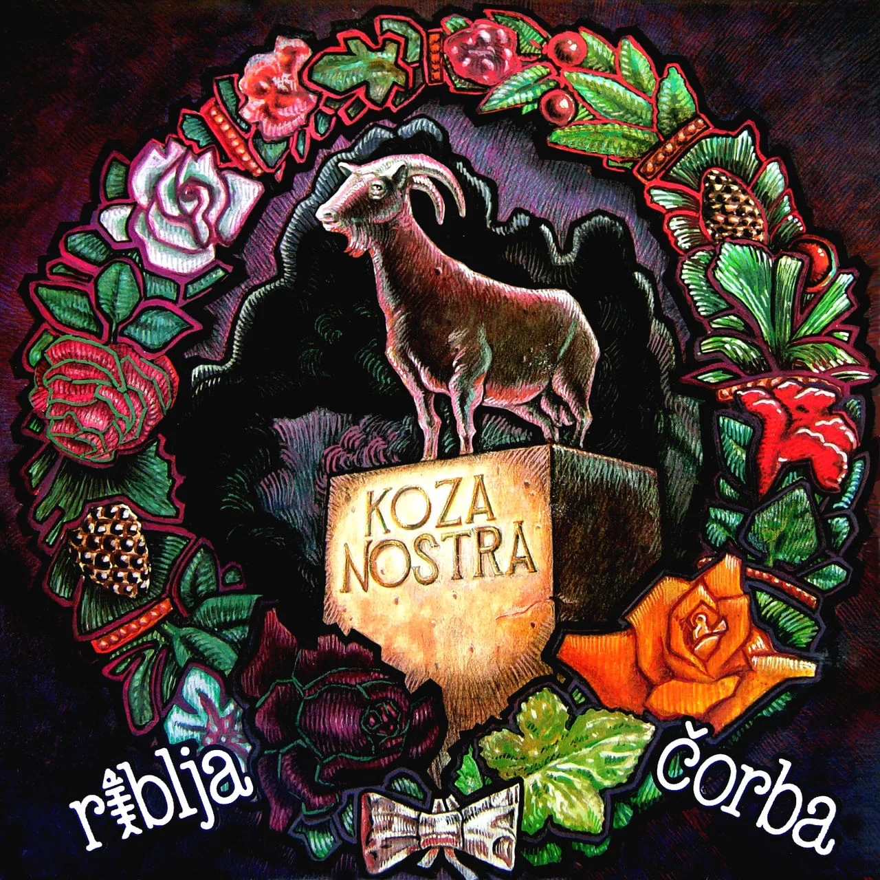 Official album cover art for the release Koza nostra by Riblja Čorba