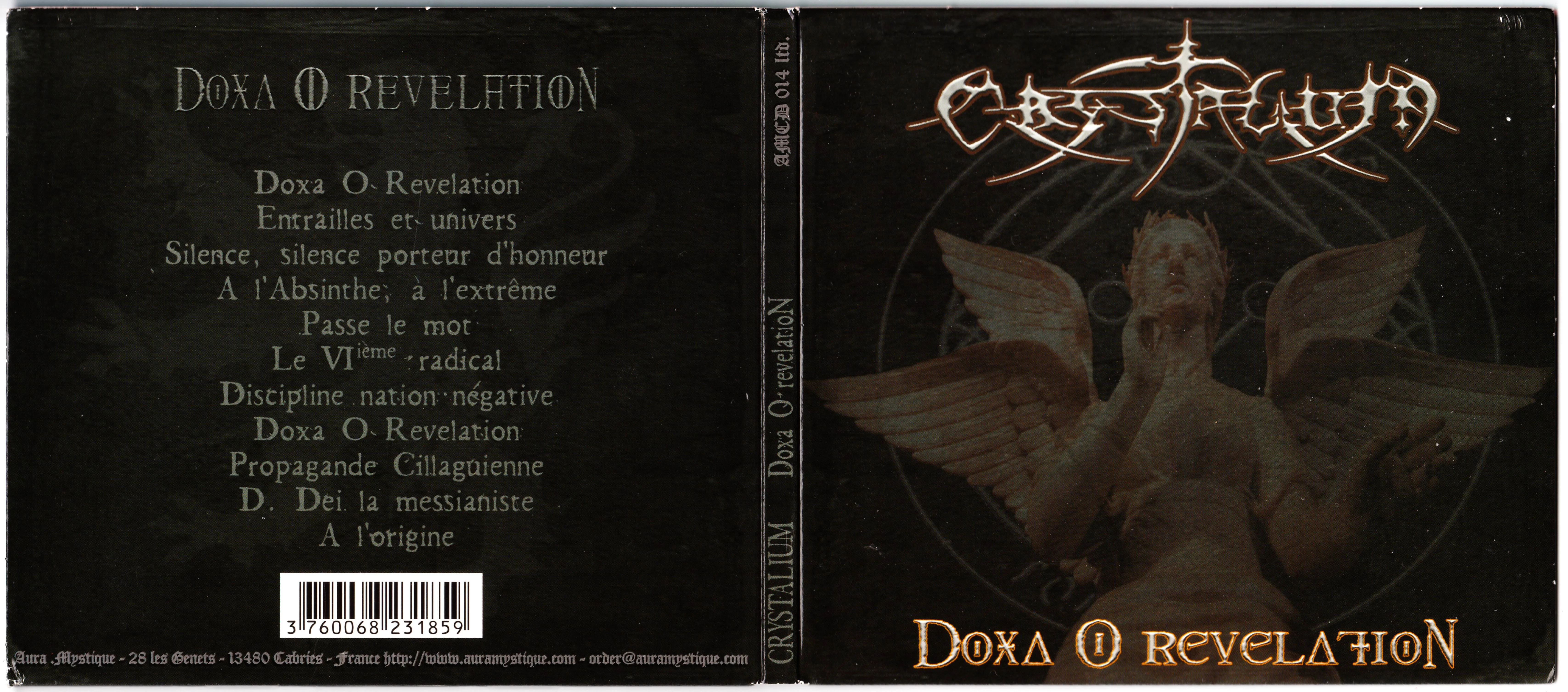 Official album cover art for the release Doxa o revelation by Crystalium