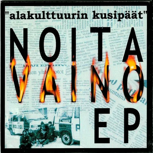 Official album cover art for the release Noitavaino by "Alakulttuurin kusipäät"