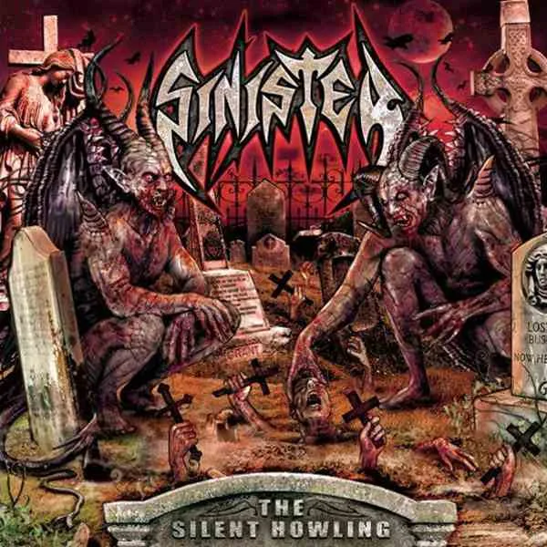 Official album cover art for the release The Silent Howling by Sinister