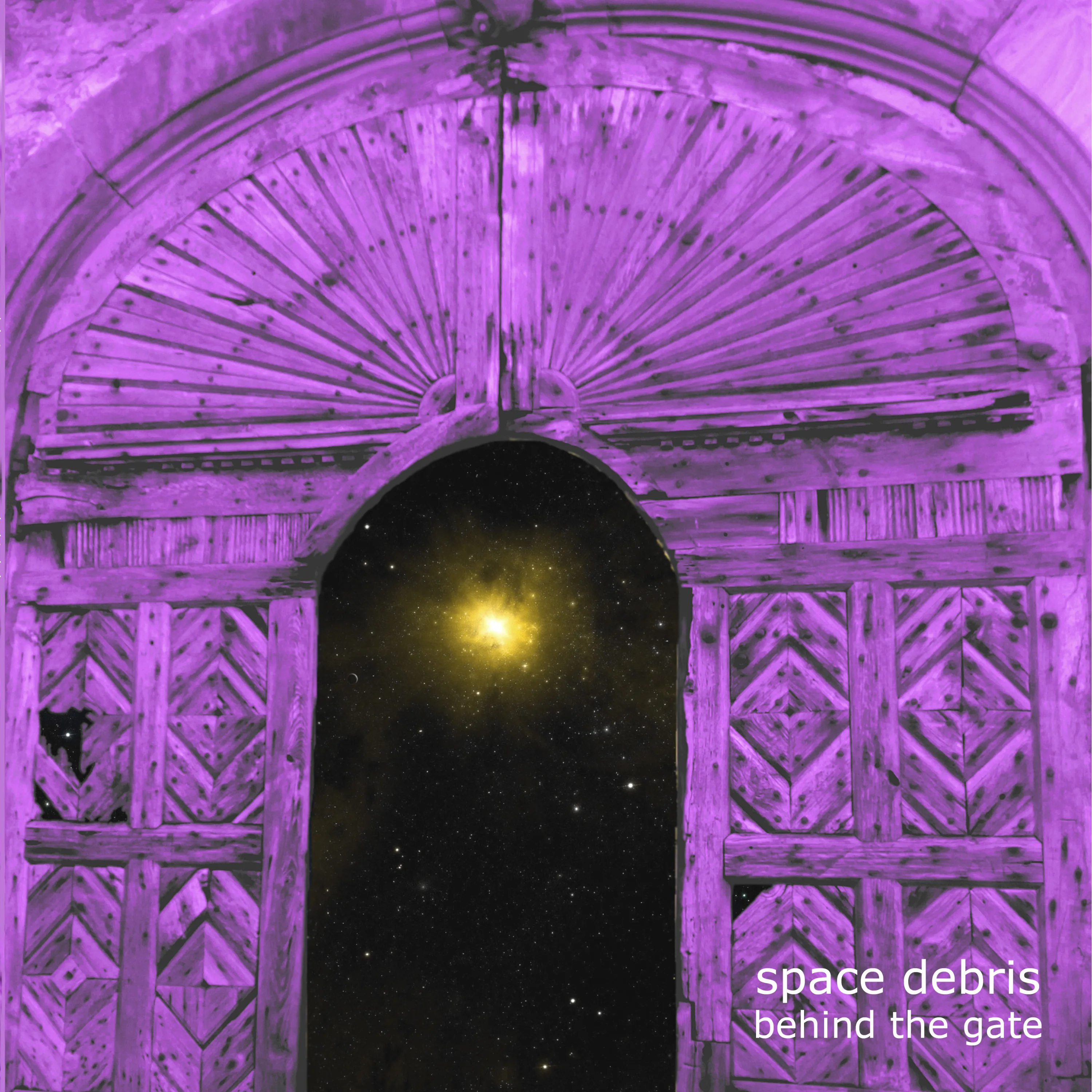 Official album cover art for the release Behind the Gate by Space Debris