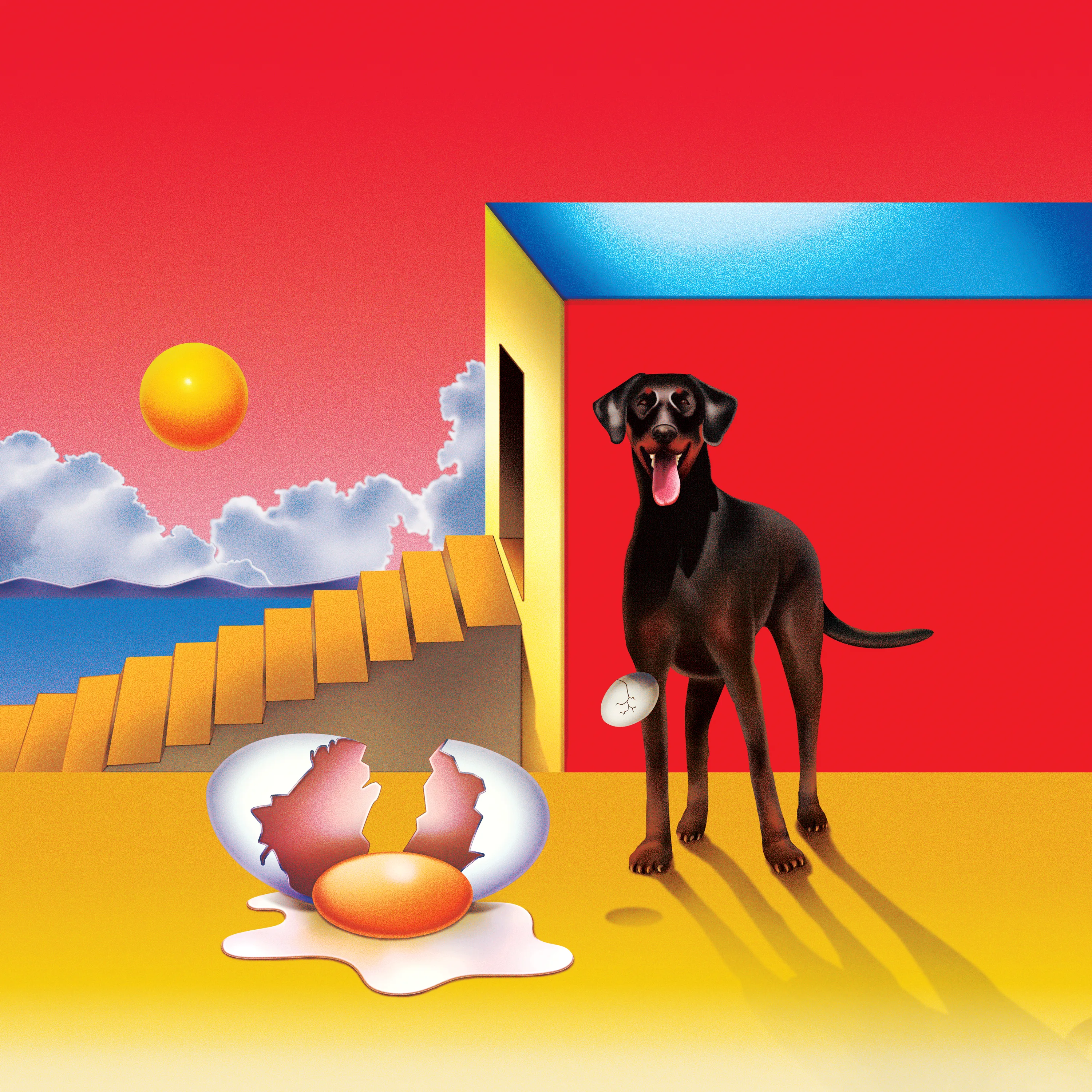 Official album cover art for the release The Dog and the Future by Agar Agar
