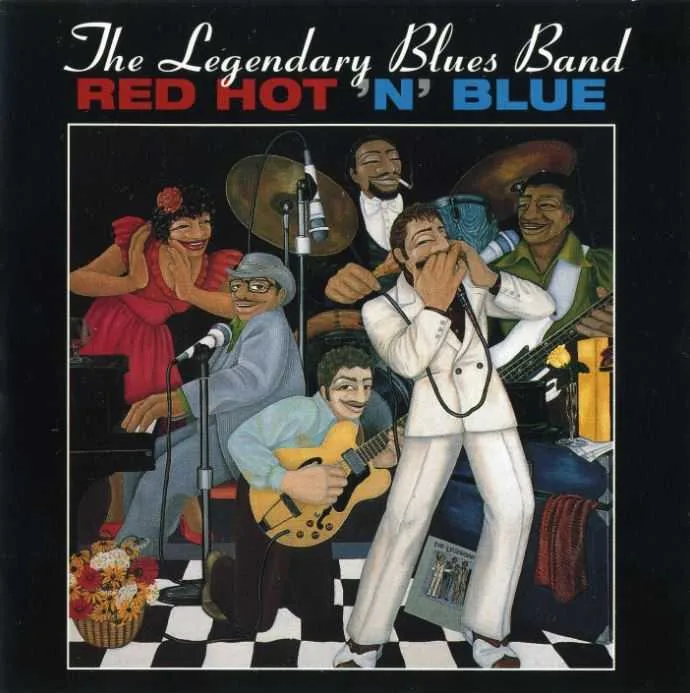 Official album cover art for the release Red Hot 'N' Blue by The Legendary Blues Band