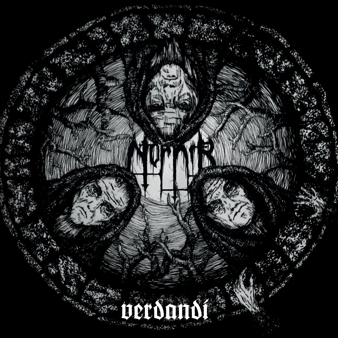 Official album cover art for the release Verdandi by Nornír
