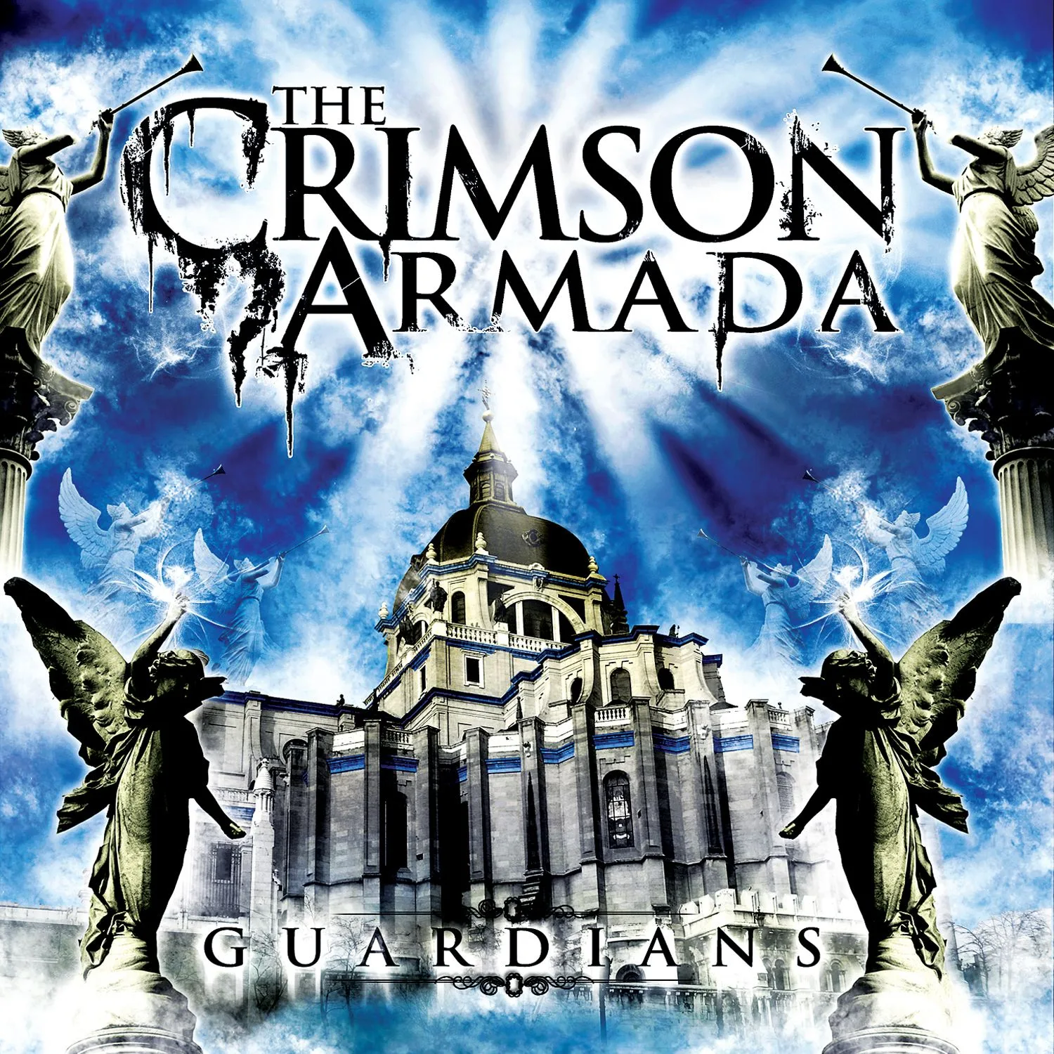 Official album cover art for the release Guardians by The Crimson Armada