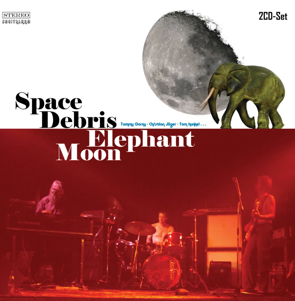 Official album cover art for the release Elephant Moon by Space Debris